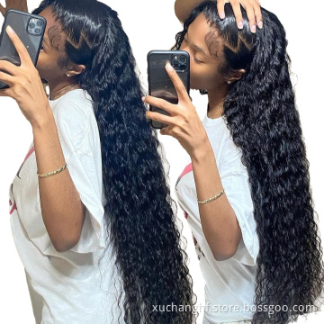 4x4 5x5 Lace Closure Human Hair Wigs,Transparent Swiss Lacefront Wigs,180 Density 13x4 13x6 Deep Wave Hd Lace Frontal Wig